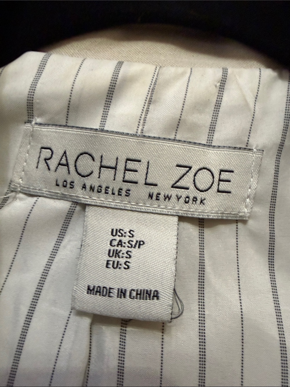 Rachel Zoe Cropped Blazer in Light Beige - Picture 2 of 3